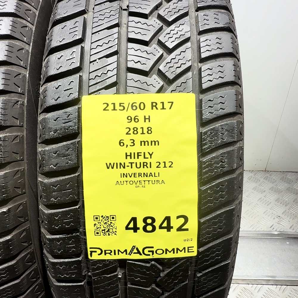Gomme Usate 215 60 R17 96H Hifly Win-Turi 212 90% Invernali - immagine 3
