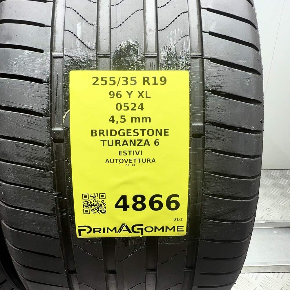 Gomme Usate 255 35 R19 96Y XL Bridgestone Turanza 6 Estive - immagine 3