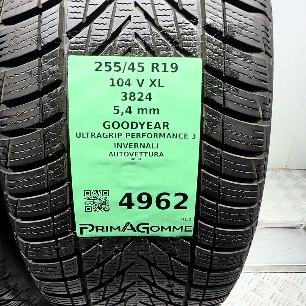 Gomme Usate 255 45 R19 104V XL Goodyear Ultragrip Performance 3 77% Invernali - immagine 3