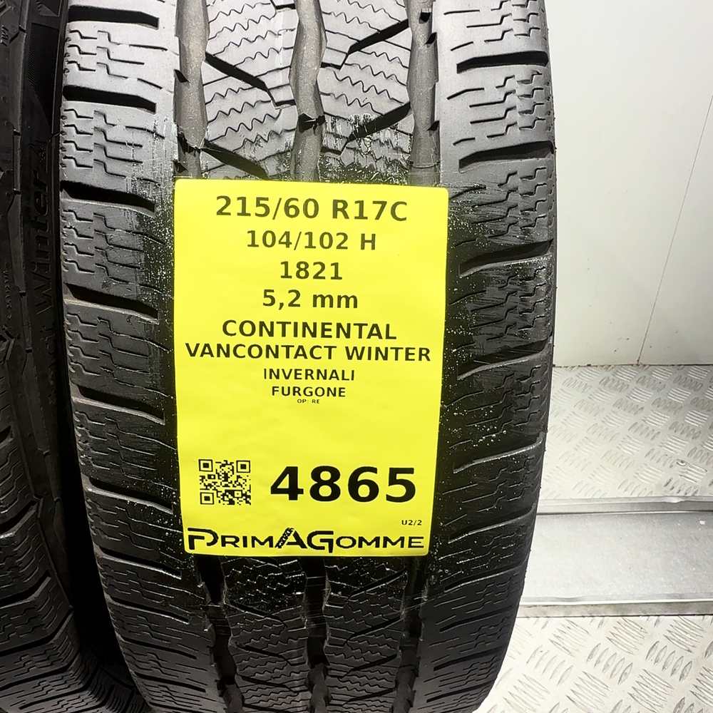 Gomme Usate 215 60 R17C 104/102H Continental Vancontact Winter 74% Invernali - immagine 3