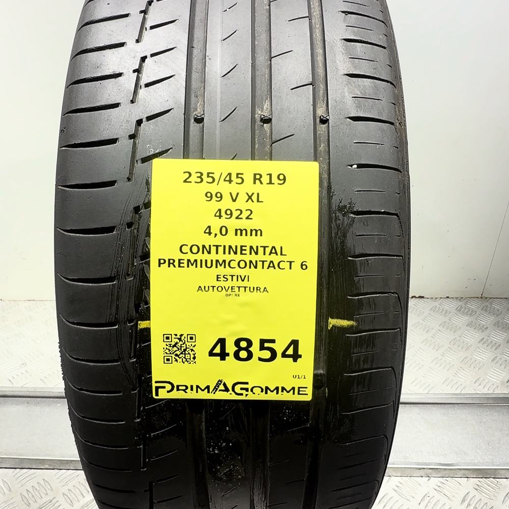 Gomma Usata 235 45 R19 99V XL Continental Premiumcontact 6 Estivo - immagine 3