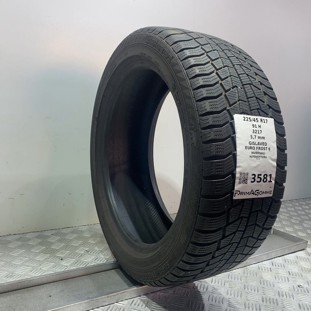 Gomma Usata 225 45 R17 91H Gislaved Euro Frost 6 81% Invernale - immagine 4
