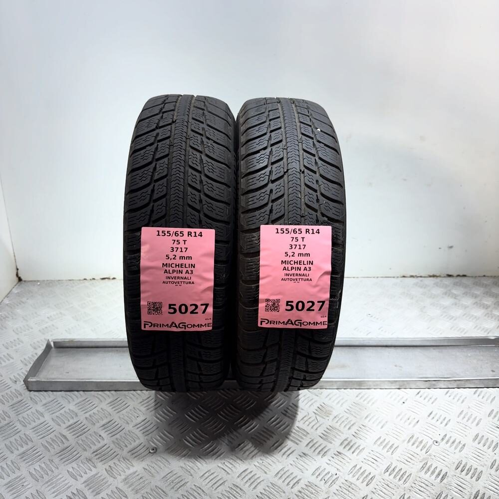 Gomme Usate 155 65 R14 75T Michelin Alpin A3 74% Invernali - immagine 4