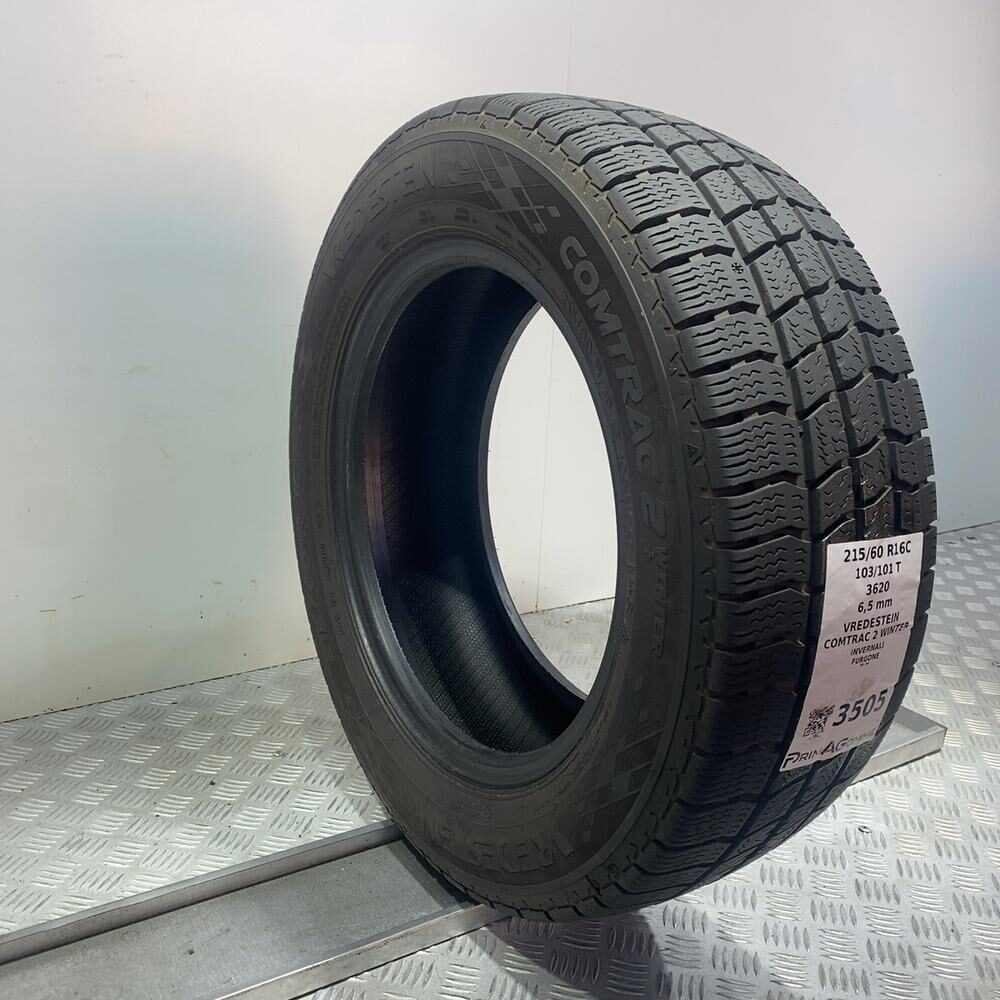 Gomma Usata 215 60 R16C 103/101T Vredestein Comtrac 2 Winter 93% Invernale - immagine 4