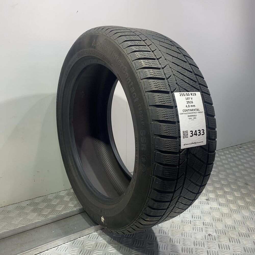 Gomma Usata 255 50 R19 107V XL Continental Contiwintercontact TS830 P Invernale - immagine 4