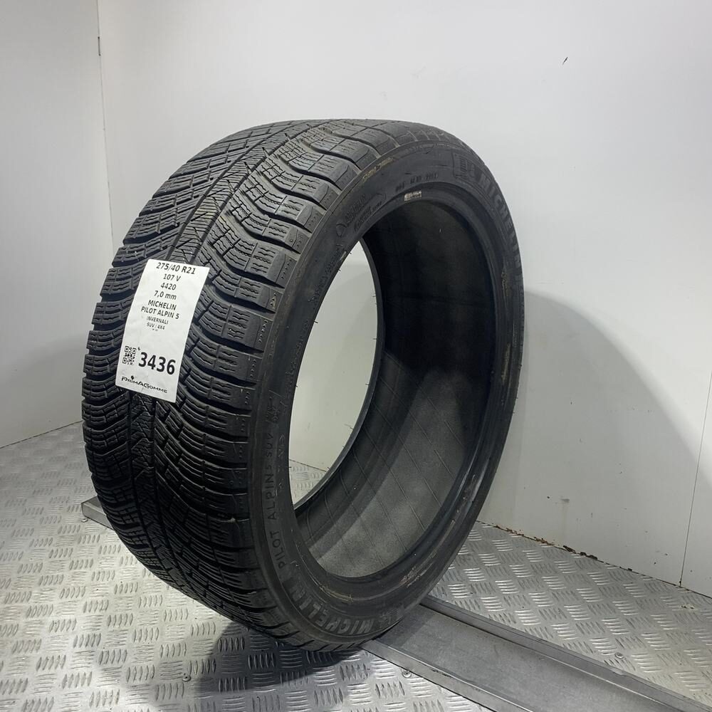 Gomma Usata 275 40 R21 107V XL Michelin Pilot Alpin 5 98% Invernale - immagine 4