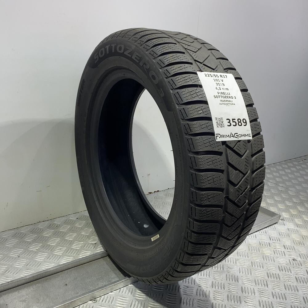 Gomma Usata 225 55 R17 101V XL Pirelli Sottozero 3 Invernale - immagine 4