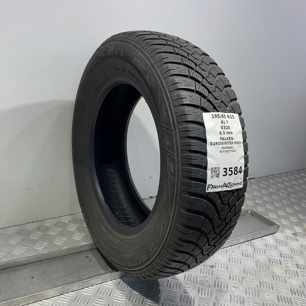 Gomma Usata 195 65 R15 91T Falken Eurowinter HS01 93% Invernale - immagine 4