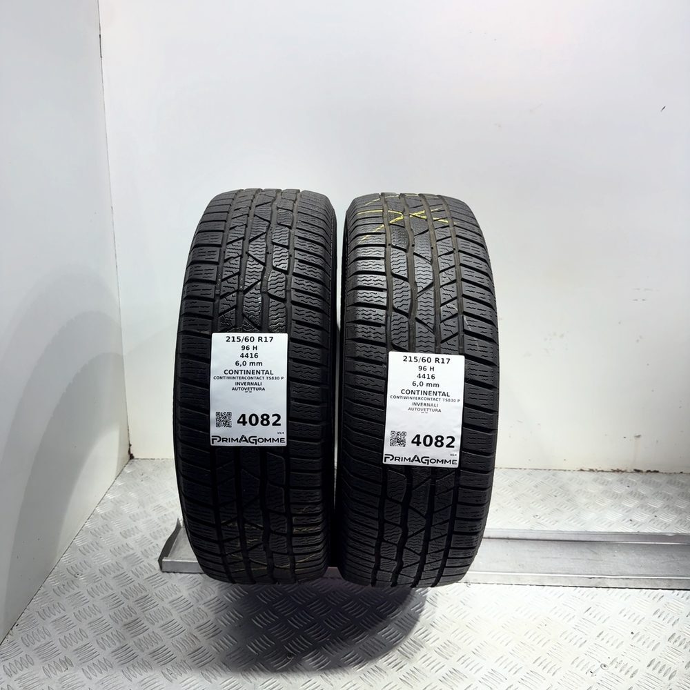 Gomme Usate 215 60 R17 96H Continental Contiwintercontact TS830 P 86% Invernali - immagine 4