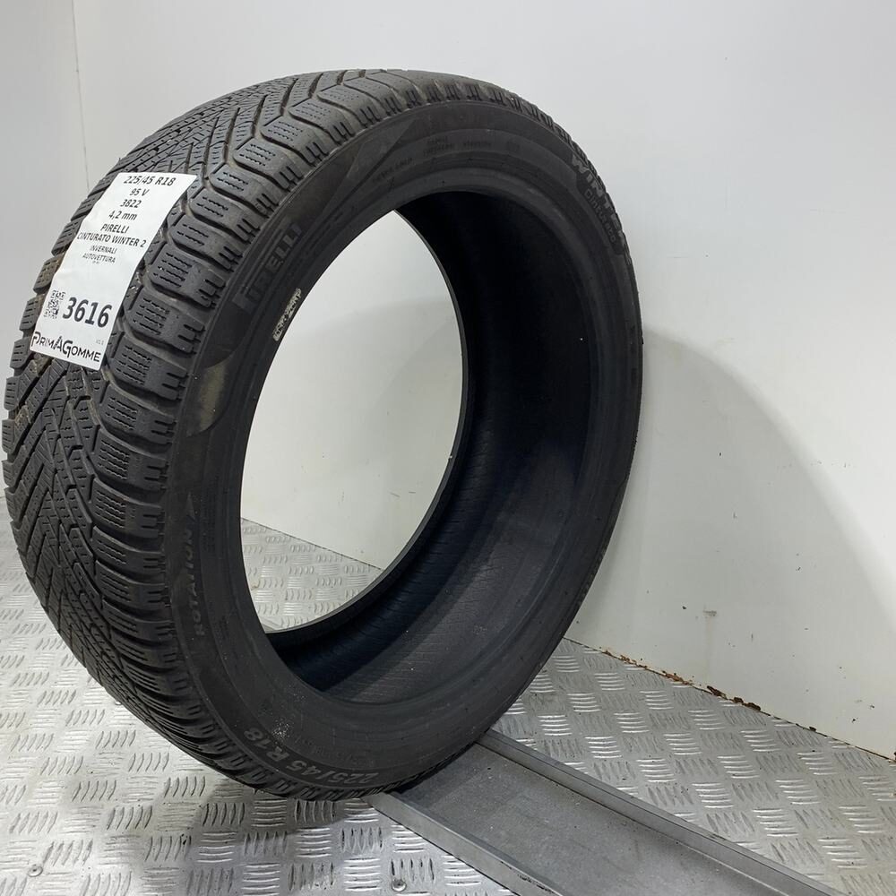 Gomma Usata 225 45 R18 95V XL Pirelli Cinturato Winter 2 Invernale - immagine 4