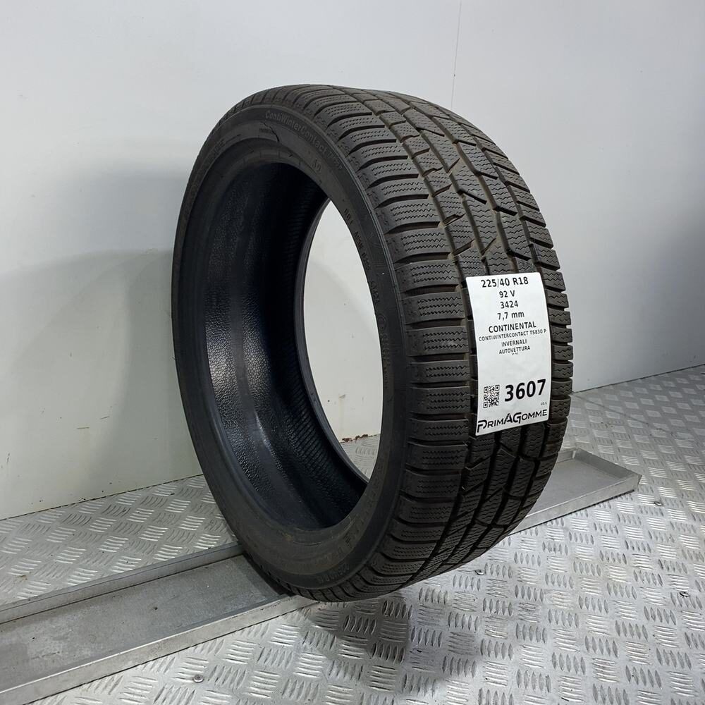 Gomma Usata 225 40 R18 92V XL Continental Contiwintercontact TS830 P Invernale - immagine 4