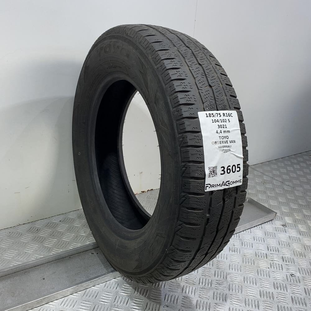 Gomma Usata 185 75 R16C 104/102S Toyo Observe Van Invernale - immagine 4