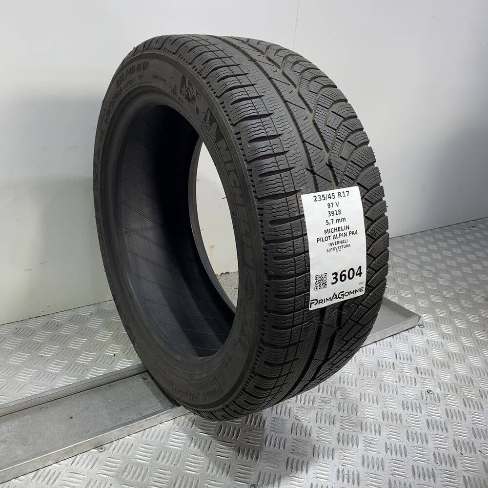 Gomma Usata 235 45 R17 97V XL Michelin Pilot Alpin PA4 81% Invernale - immagine 4