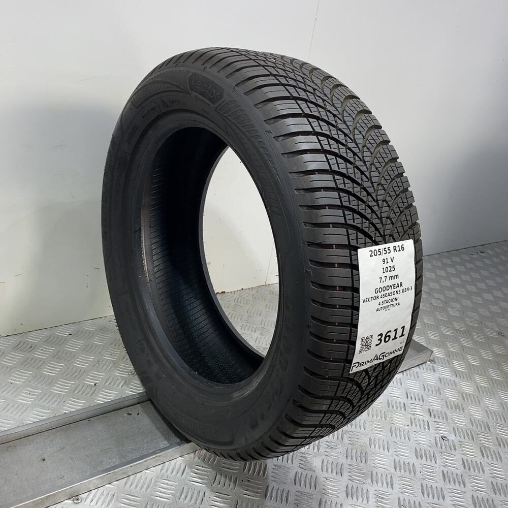 Gomma Usata 205 55 R16 91V Goodyear Vector 4Seasons Gen-3 98% 4 Stagioni - immagine 4
