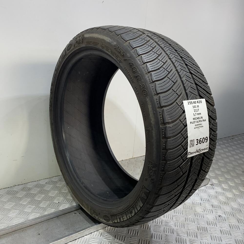 Gomma Usata 255 40 R20 101W XL Michelin Pilot Alpin PA4 81% Invernale - immagine 4