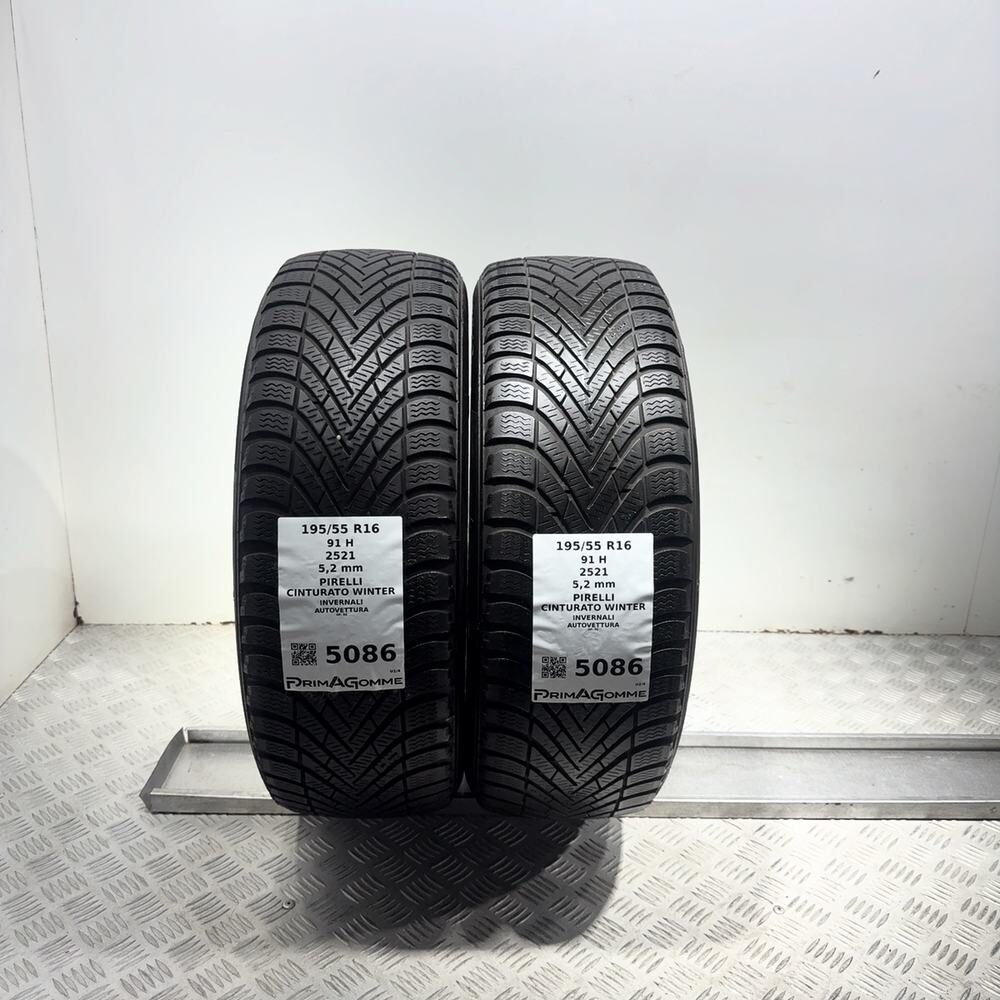 Gomme Usate 195 55 R16 91H Pirelli Cinturato Winter 74% Invernali - immagine 4