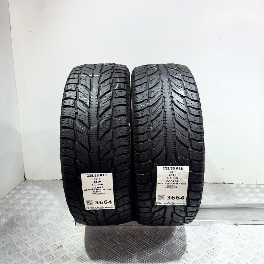 Gomme Usate 225 55 R18 98T Cooper Weather-Master Wsc 71% Invernali - immagine 4