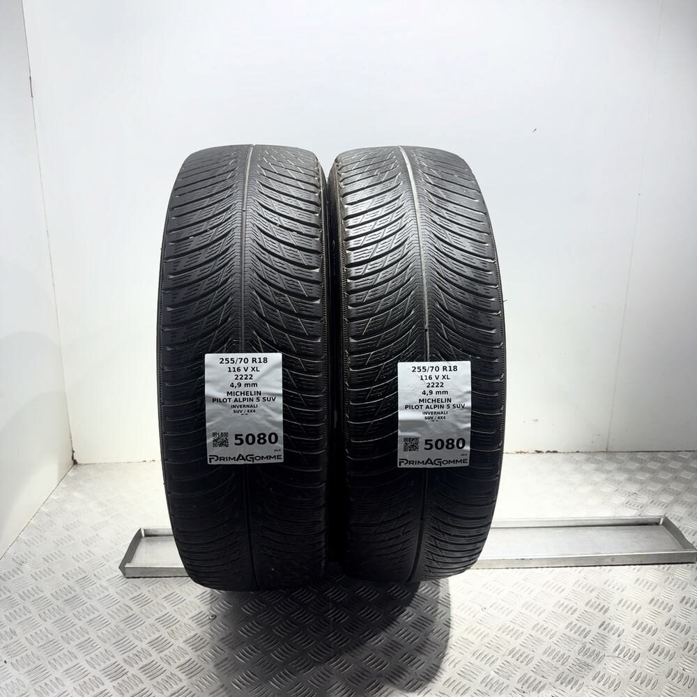 Gomme Usate 255 70 R18 116V XL Michelin Pilot Alpin 5 SUV Invernali - immagine 4