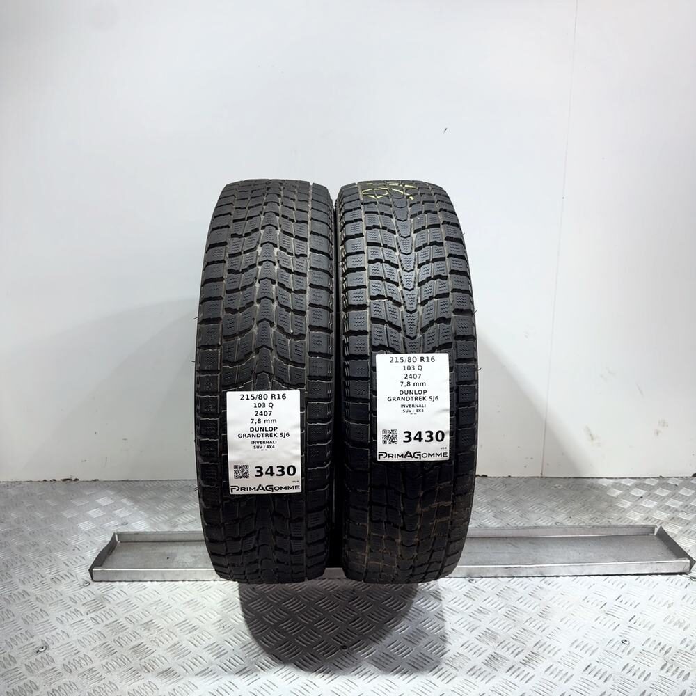 Gomme Usate 215 80 R16 103Q Dunlop Grandtrek SJ6 98% Invernali - immagine 4