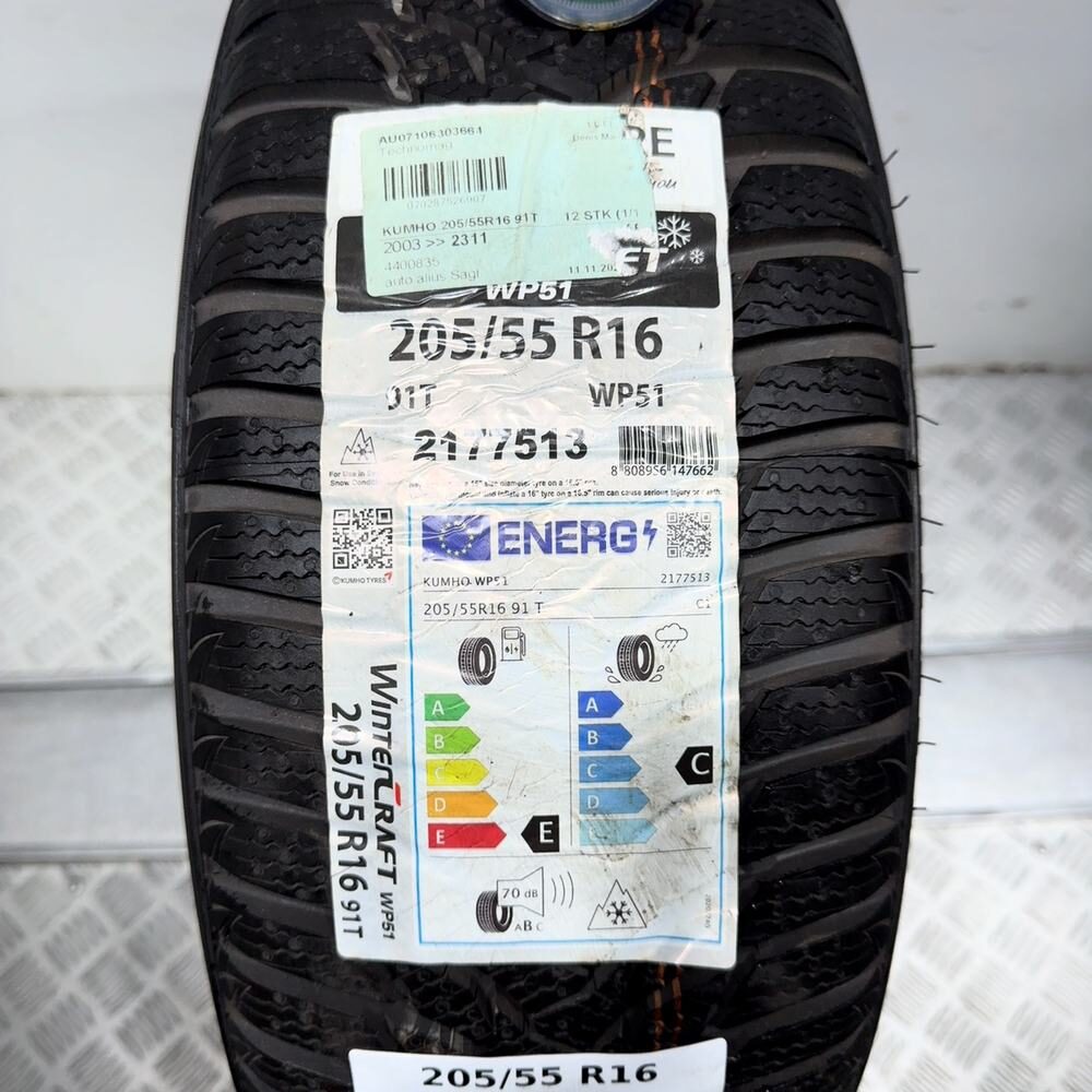 Gomma Usata 205 55 R16 91T Kumho Wintercraft WP51 98% Invernale - immagine 4