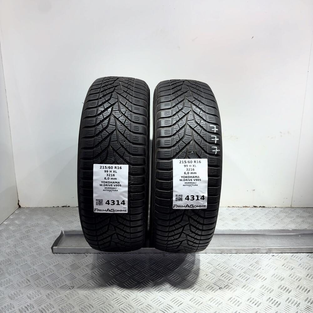 Gomme Usate 215 60 R16 99H XL Yokohama W.Drive V905 86% Invernali - immagine 4
