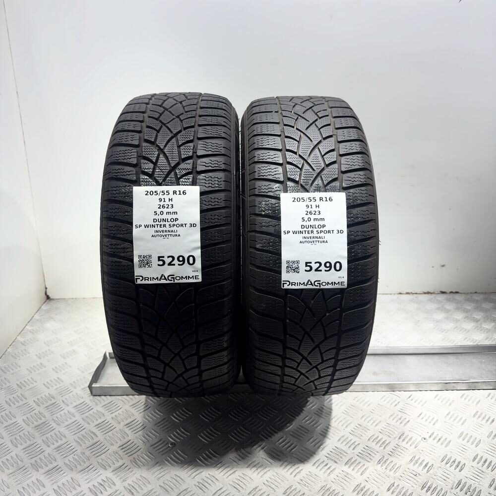 Gomme Usate 205 55 R16 91H Dunlop SP Winter Sport 3D 71% Invernali - immagine 4