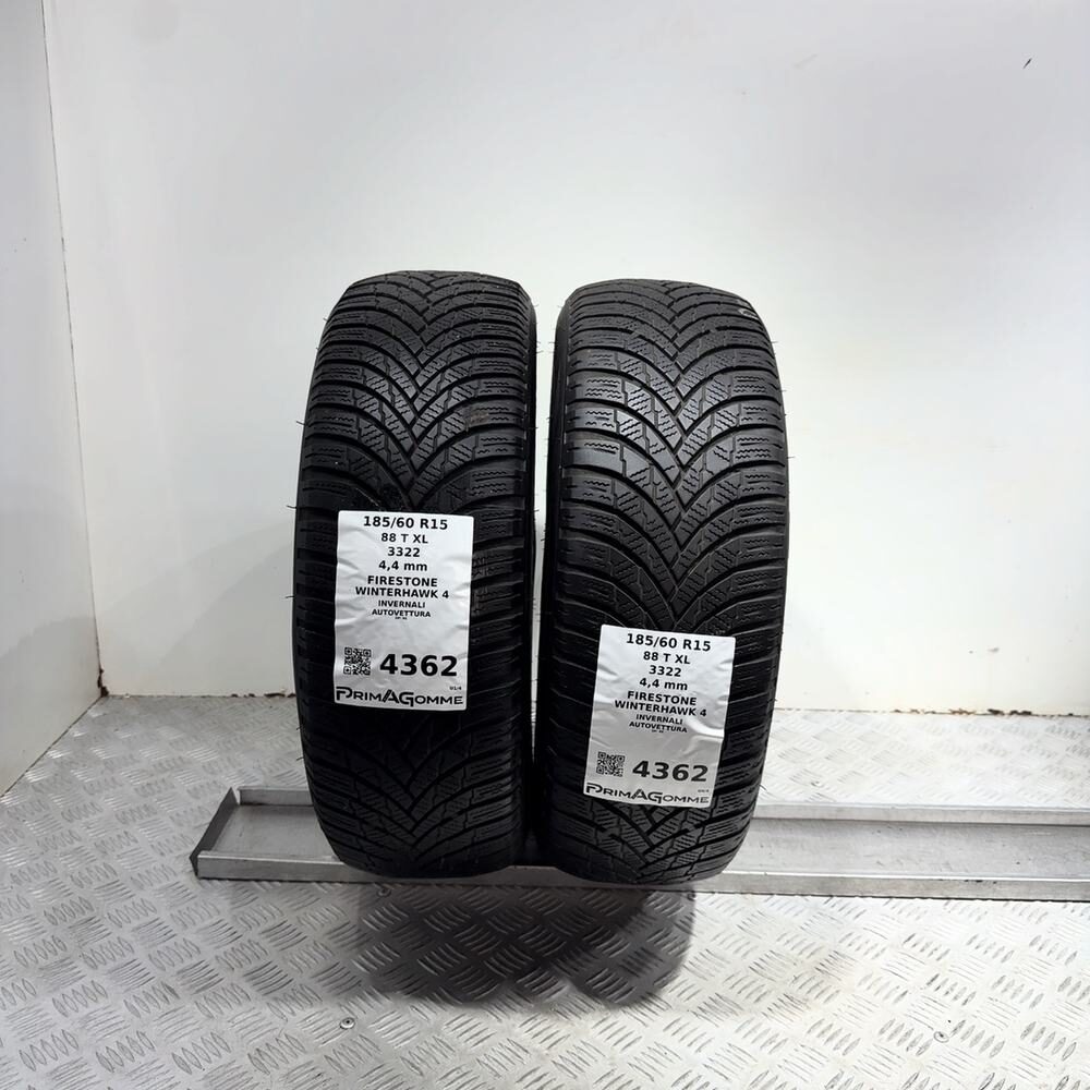 Gomme Usate 185 60 R15 88T XL Firestone Winterhawk 4 Invernali - immagine 4