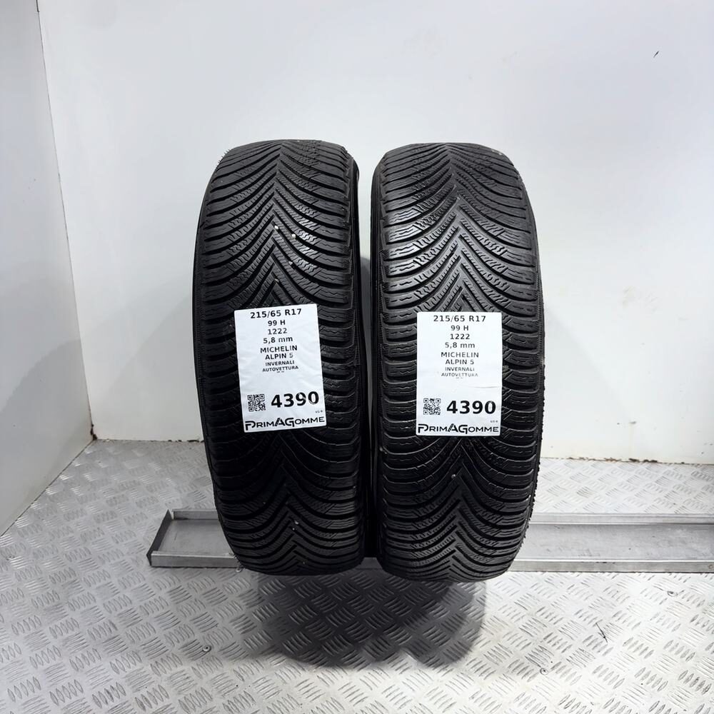Gomme Usate 215 65 R17 99H Michelin Alpin 5 83% Invernali - immagine 4