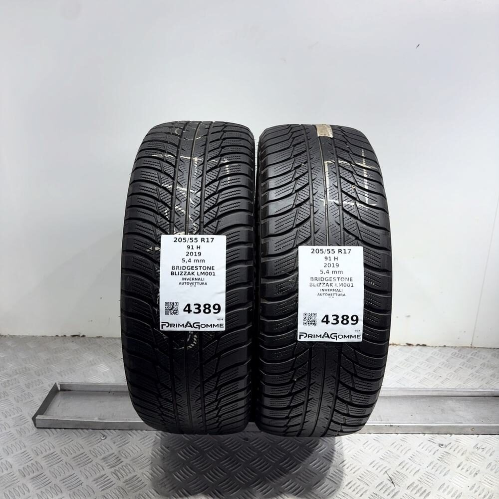 Gomme Usate 205 55 R17 91H Bridgestone Blizzak LM001 77% Invernali - immagine 4