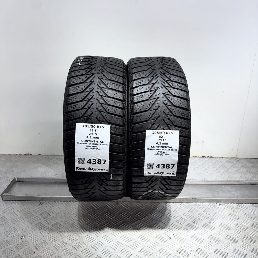 Gomme Usate 195 50 R15 82T Continental Contiwintercontact TS800 Invernali - immagine 4