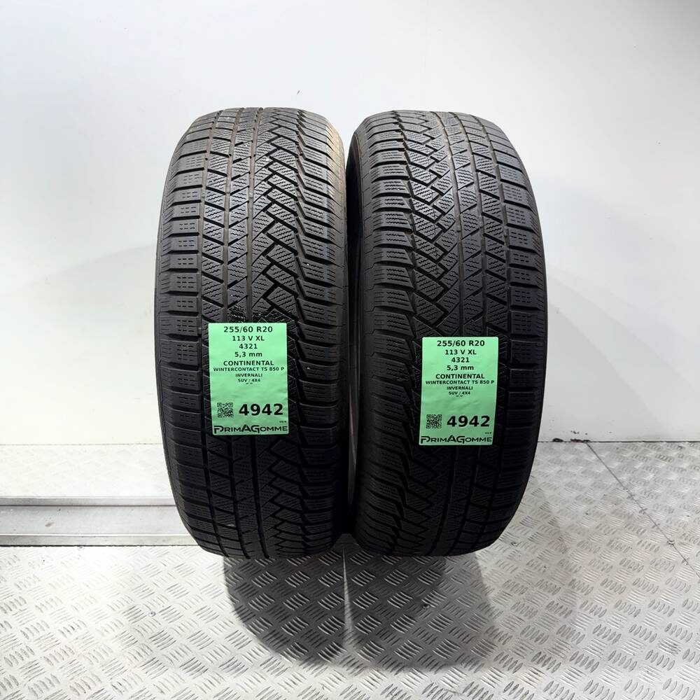 Gomme Usate 255 60 R20 113V XL Continental Wintercontact TS 850 P 76% Invernali - immagine 4