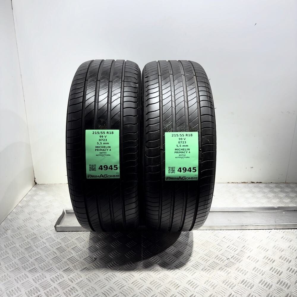 Gomme Usate 215 55 R18 99V Michelin Primacy 4 79% Estive - immagine 4