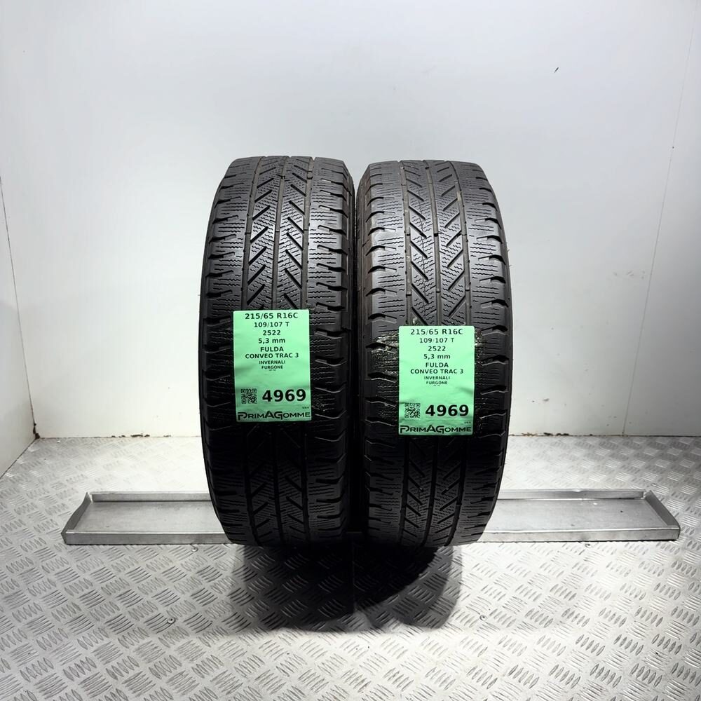 Gomme Usate 215 65 R16C 109/107T Fulda Conveo Trac 3 76% Invernali - immagine 4