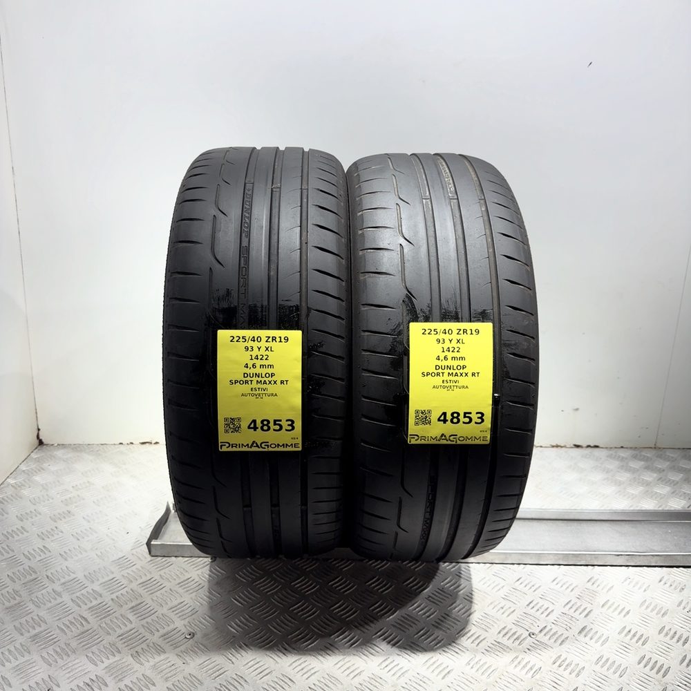 Gomme Usate 225 40 ZR19 93Y XL Dunlop Sport Maxx RT Estive - immagine 4