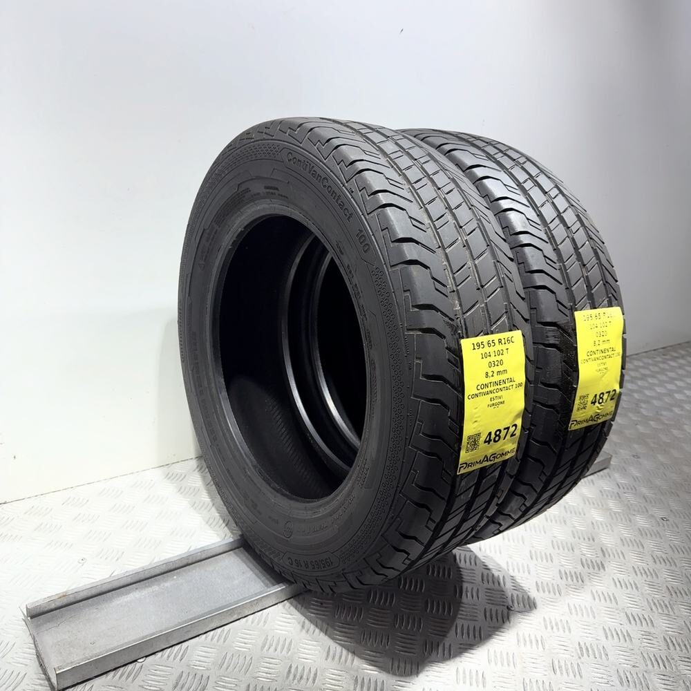 Gomme Usate 195 65 R16C 104/102T Continental Contivancontact 100 98% Estive - immagine 5
