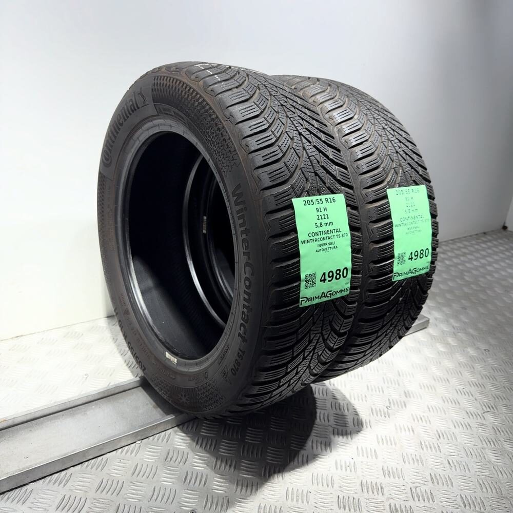 Gomme Usate 205 55 R16 91H Continental Wintercontact TS 870 83% Invernali - immagine 5