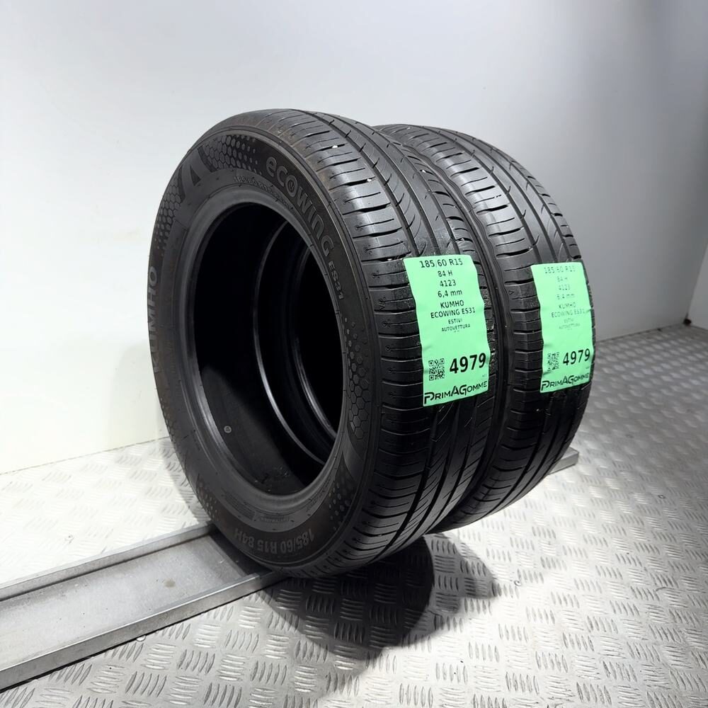 Gomme Usate 185 60 R15 84H Kumho Ecowing ES31 91% Estive - immagine 5