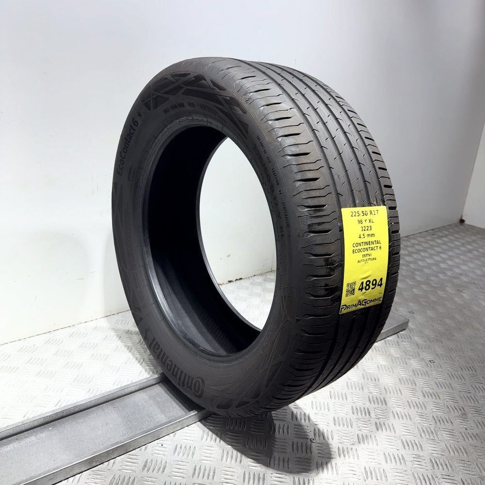 Gomma Usata 225 50 R17 98Y XL Continental Ecocontact 6 Estivo - immagine 5