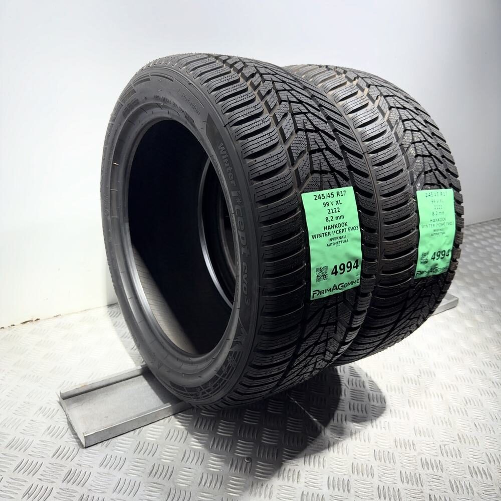 Gomme Usate 245 45 R17 99V XL Hankook Winter I*Cept Evo3 98% Invernali - immagine 5