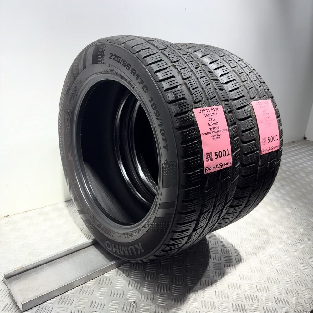 Gomme Usate 225 55 R17C 109/107T Kumho Winter Portran CW51 76% Invernali - immagine 5