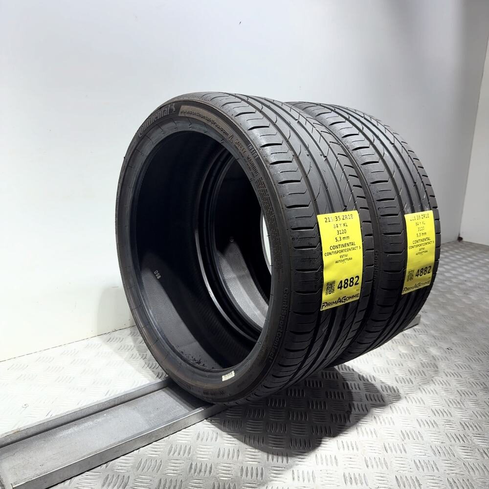 Gomme Usate 215 35 ZR18 84Y XL Continental Contisportcontact 5 76% Estive - immagine 5
