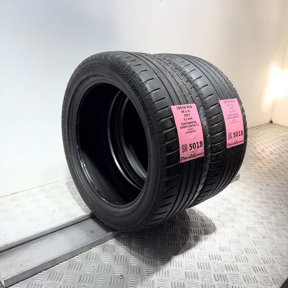 Gomme Usate 195 50 R16 88V XL Continental Sportcontact 2 Estive - immagine 5