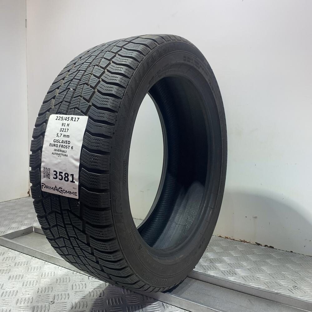 Gomma Usata 225 45 R17 91H Gislaved Euro Frost 6 81% Invernale - immagine 5