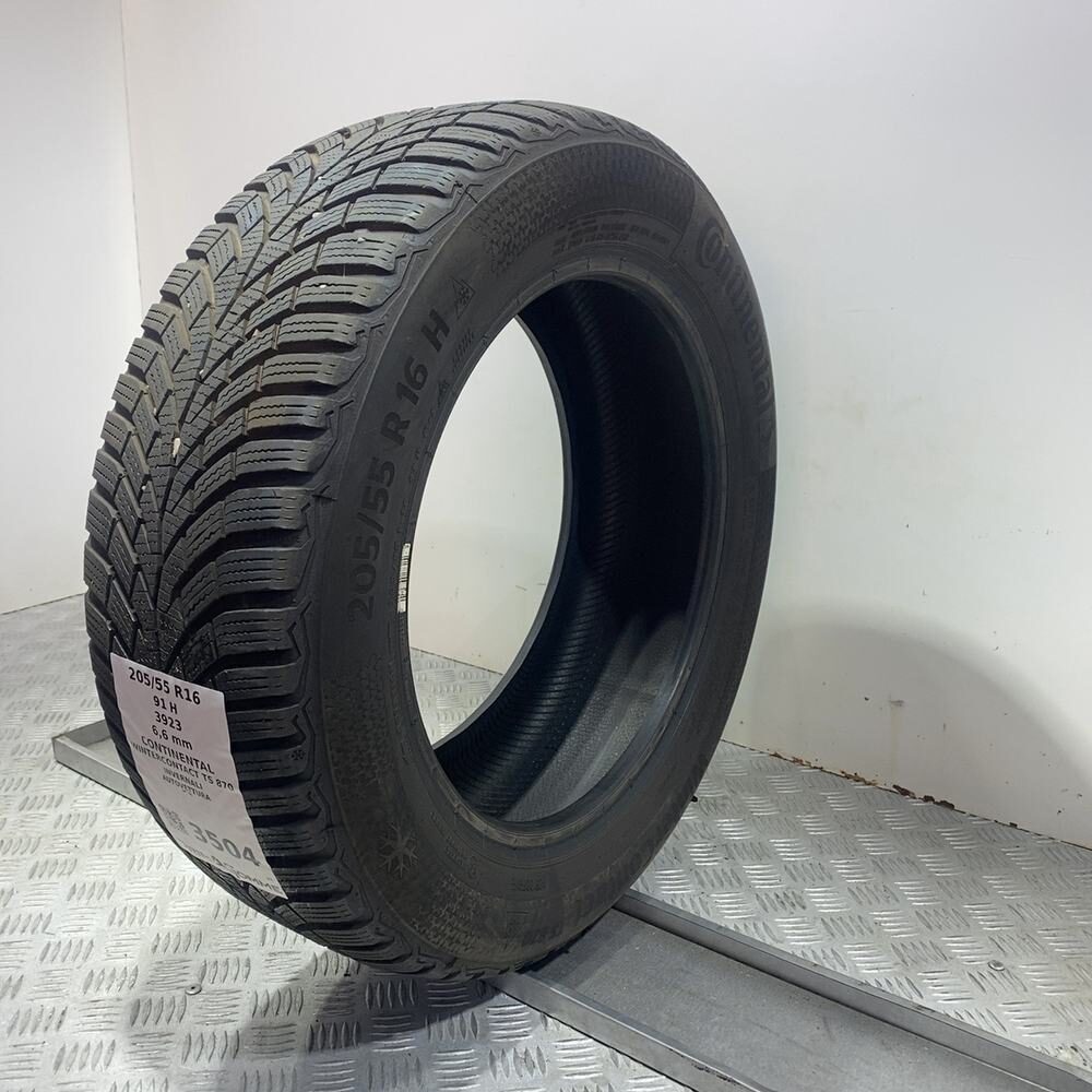Gomma Usata 205 55 R16 91H Continental Wintercontact TS 870 94% Invernale - immagine 5