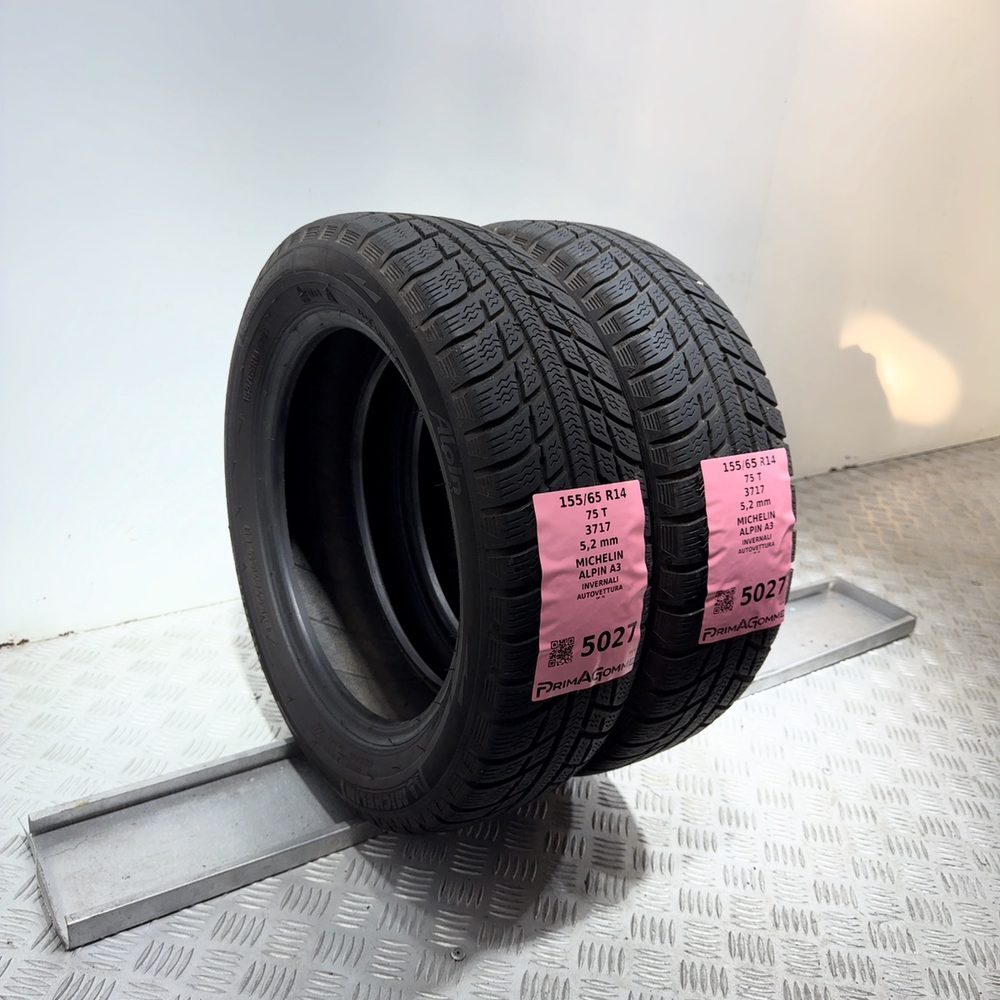 Gomme Usate 155 65 R14 75T Michelin Alpin A3 74% Invernali - immagine 5