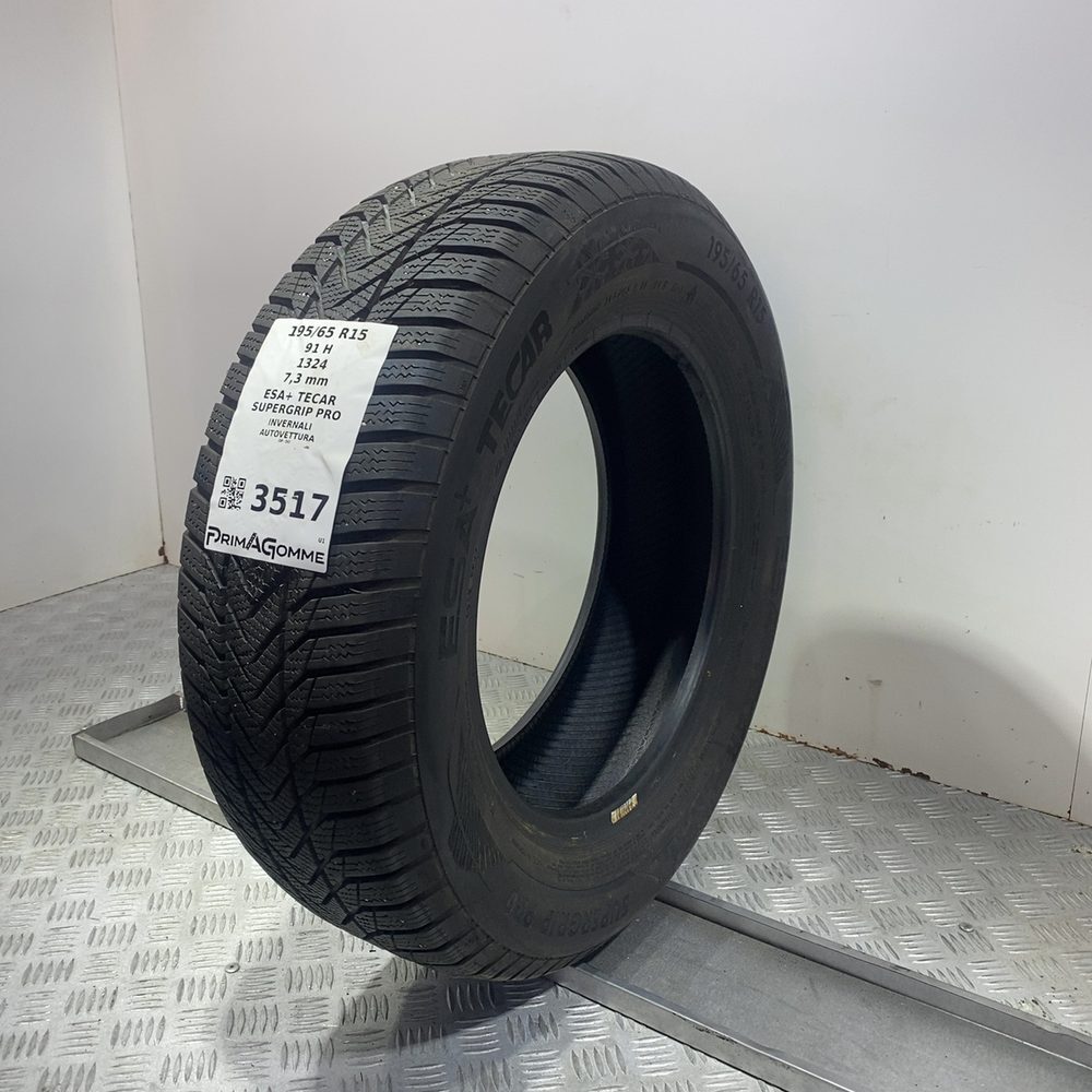 Gomma Usata 195 65 R15 91H Esa+ Tecar Supergrip Pro 98% Invernale - immagine 5
