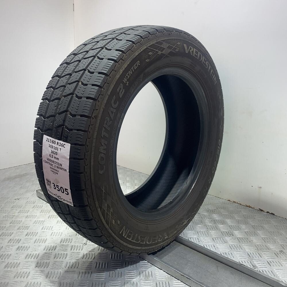 Gomma Usata 215 60 R16C 103/101T Vredestein Comtrac 2 Winter 93% Invernale - immagine 5