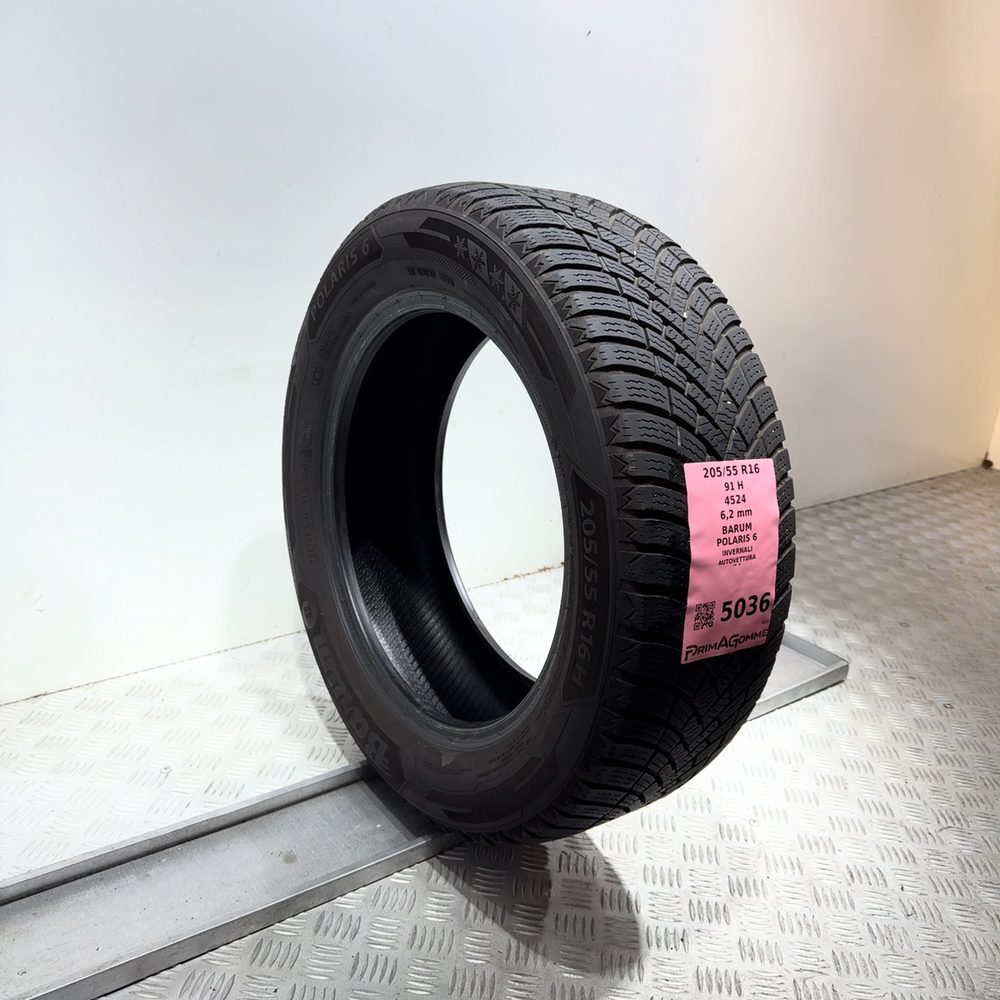 Gomma Usata 205 55 R16 91H Barum Polaris 6 89% Invernale - immagine 5