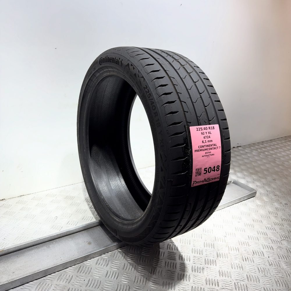 Gomma Usata 225 40 R18 92Y XL Continental Premiumcontact 7 87% Estivo - immagine 5