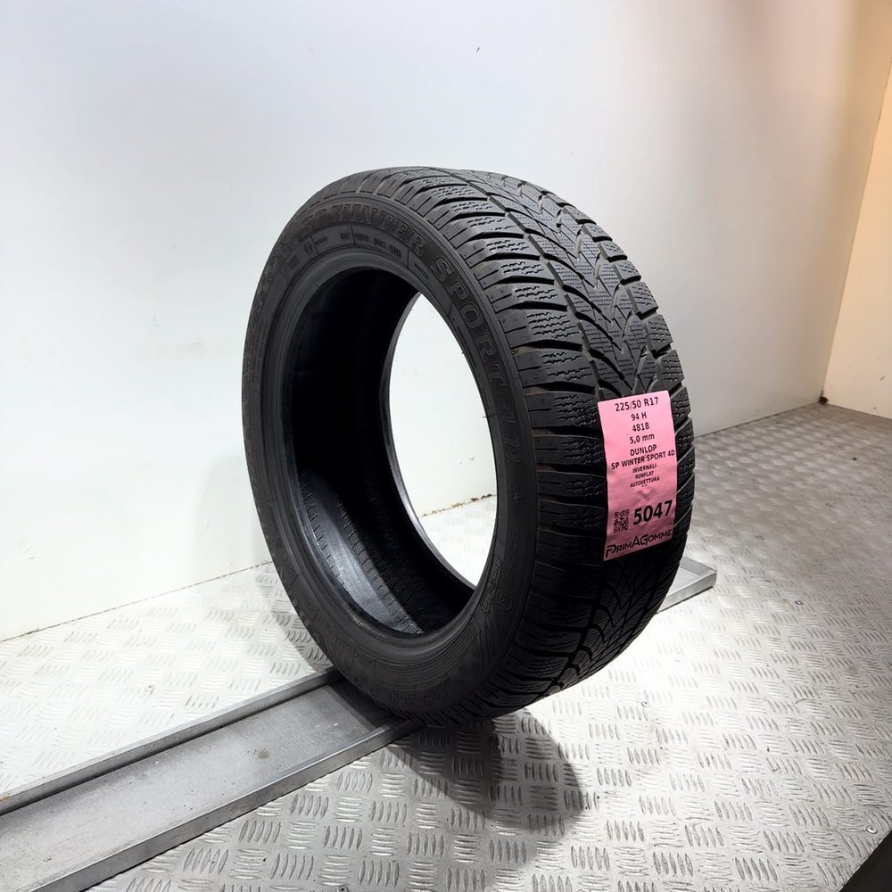 Gomma Usata 225 50 R17 94H Dunlop SP Winter Sport 4D RunFlat 71% Invernale - immagine 5